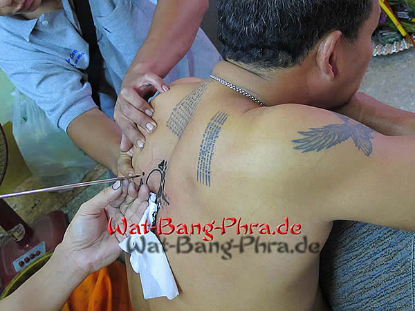 Traditional magic Bamboo Tattoos by monks