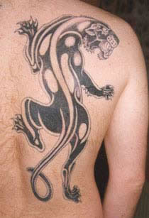 Panther tribal tattoo