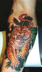 Wild Tiger tattoo