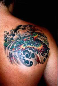 Chinese dragon tattoo