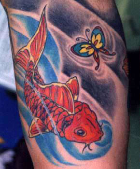 Koi carp tattoo