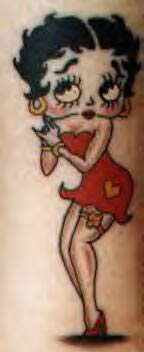 Betty Boop tattoo