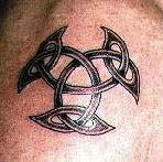 Triple celtic cross tattoo