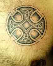 Celtic cross tattoo