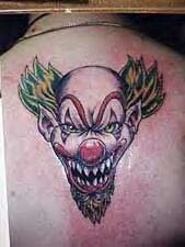 Bad clown tattoo