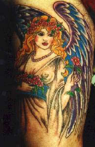 Blond Angel Tattoo