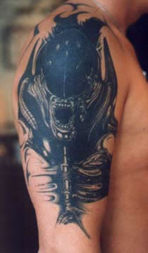 Huge Alien Tattoo
