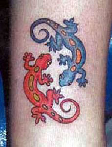 Two geckos Tattoo