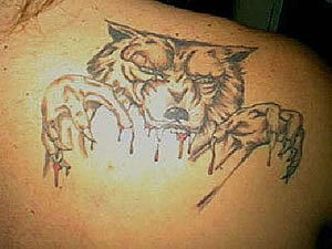 Werewolf tattoo